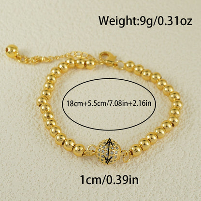 Arabic Style Copper Zircon Bracelet for Women