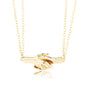 Holding Hands Couple Necklace, 2Pc Set