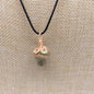 Winding Small Mushroom Natural Stone Necklaces
