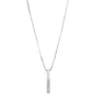 Vertical Bar Clavicle Necklace, S925 Sterling Silver