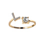 Adjustable 26 Initial Letter Ring