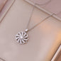 Zircon Flower Necklace or Ring for Women