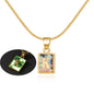 Luminous Pendant 26 Letter Square Necklace