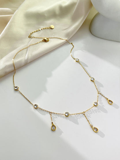 Beccarite Tassel Necklace