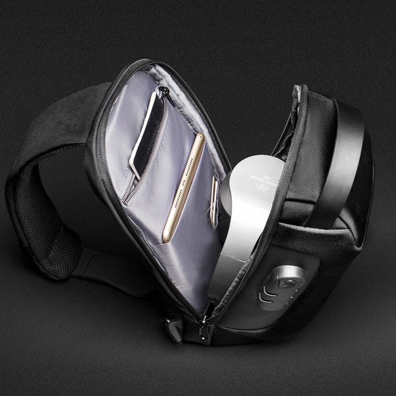 Waterproof USB Crossbody Shoulder Sling Bag