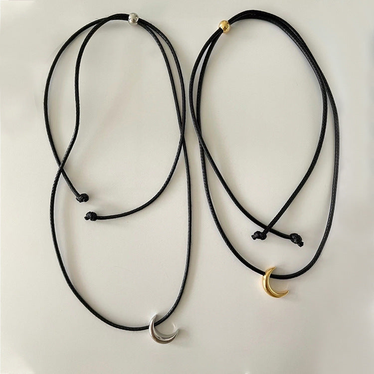 Ins Style Simple Moon Necklace