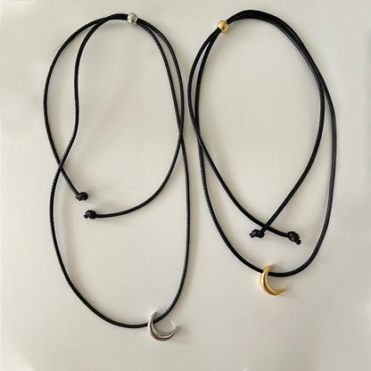 Ins Style Simple Moon Necklace