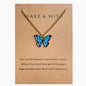 Coloured Butterfly Necklaces, 2Pc & 1Pc