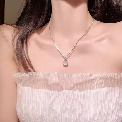 Simple Moonstone Necklace