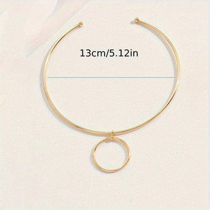 Women’s Collar Circle Choker Necklace