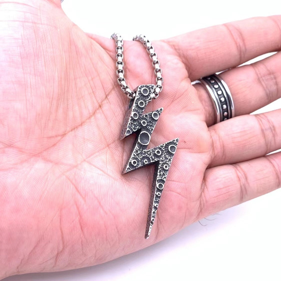 Unisex Retro Gothic Geometric Pendant Necklace