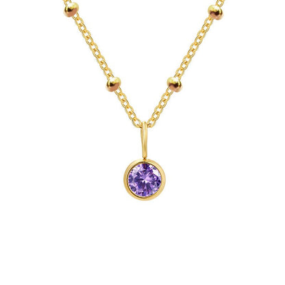 Diamond Birthstone Necklace - Trendy Radar
