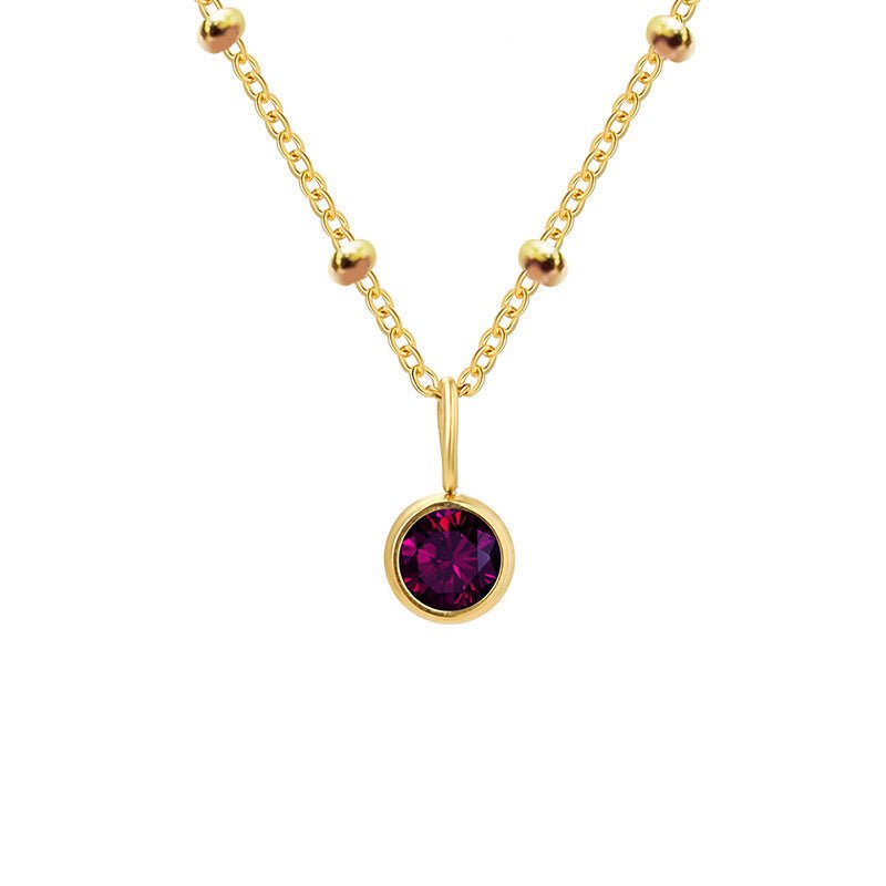 Diamond Birthstone Necklace - Trendy Radar