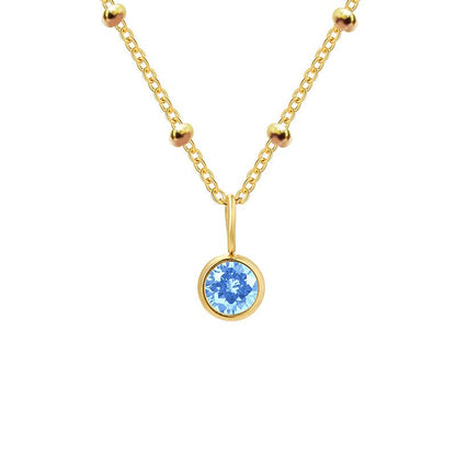 Diamond Birthstone Necklace - Trendy Radar