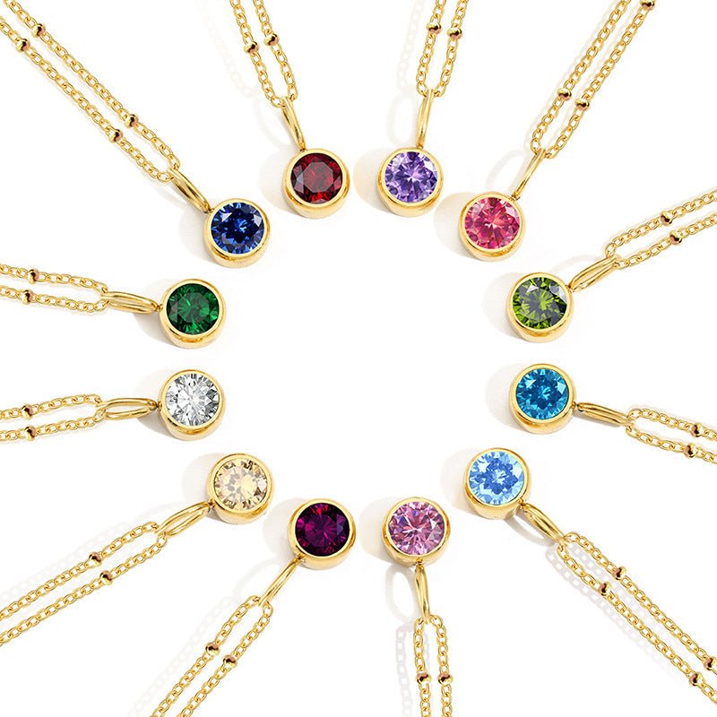 Diamond Birthstone Necklace - Trendy Radar