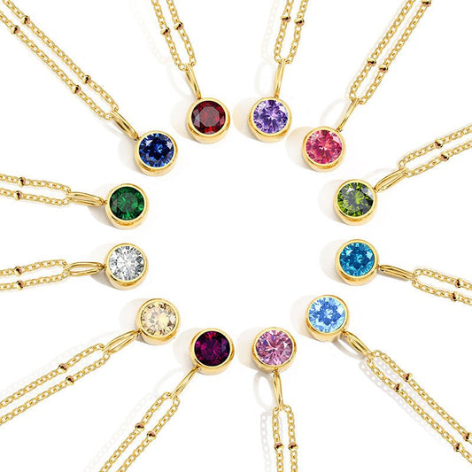 Diamond Birthstone Necklace - Trendy Radar