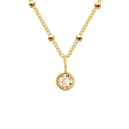 Diamond Birthstone Necklace - Trendy Radar
