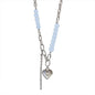 Diamond Heart Reflective Pearl Necklace - Trendy Radar