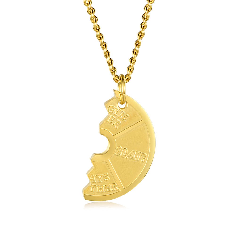Dumbbell Couple Pendant Necklace - Trendy Radar