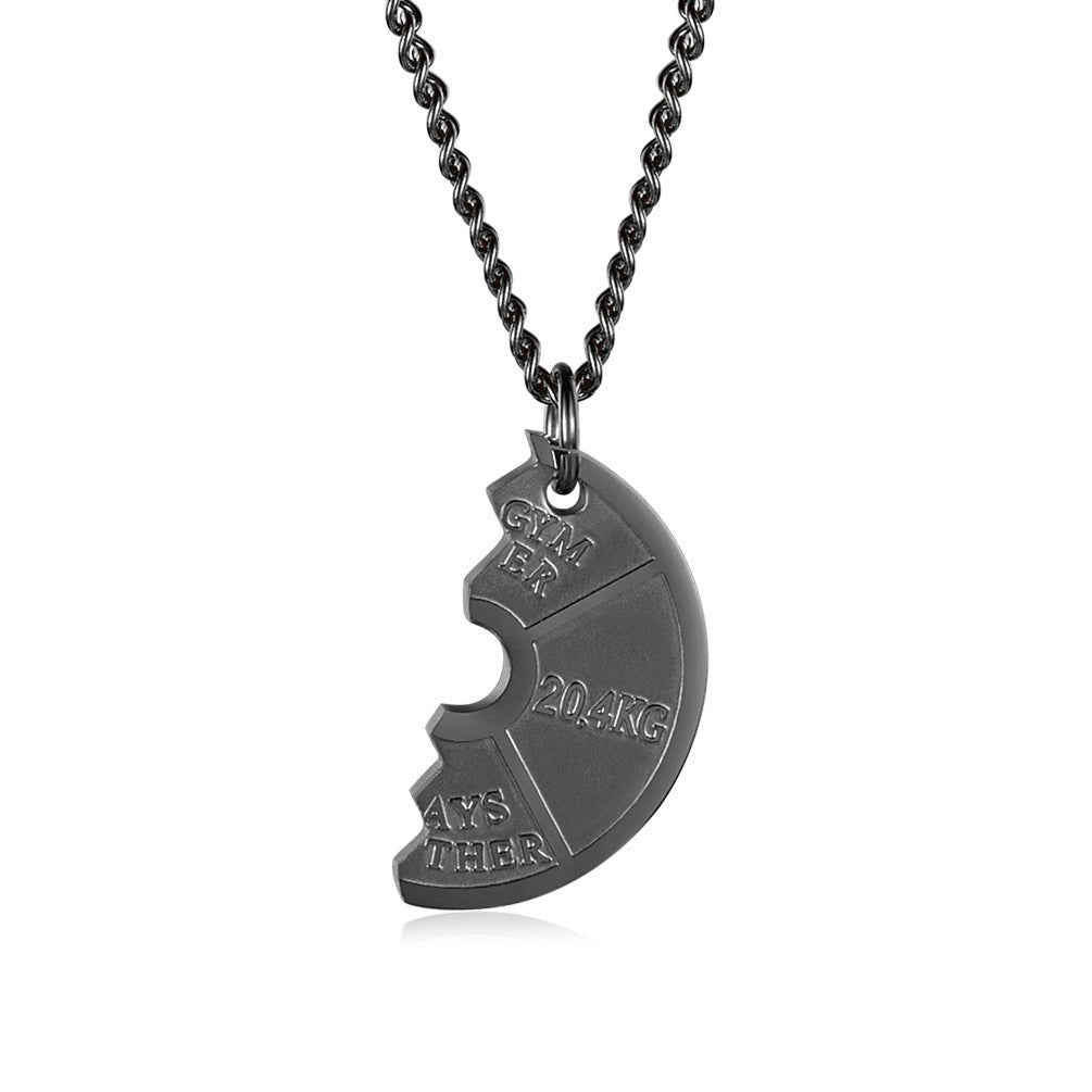 Dumbbell Couple Pendant Necklace - Trendy Radar