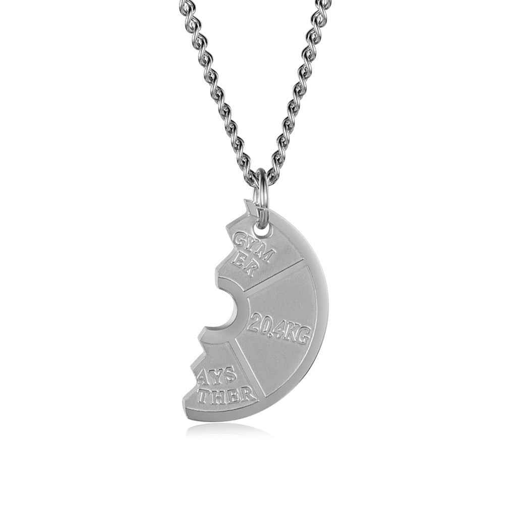Dumbbell Couple Pendant Necklace - Trendy Radar