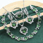 Retro Fashion Zircon Jewelry Set with Snake Chain Design