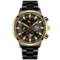 Stainless Steel Luminous Quartz Wristwatches