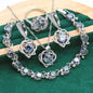 Retro Fashion Zircon Jewelry Set with Snake Chain Design