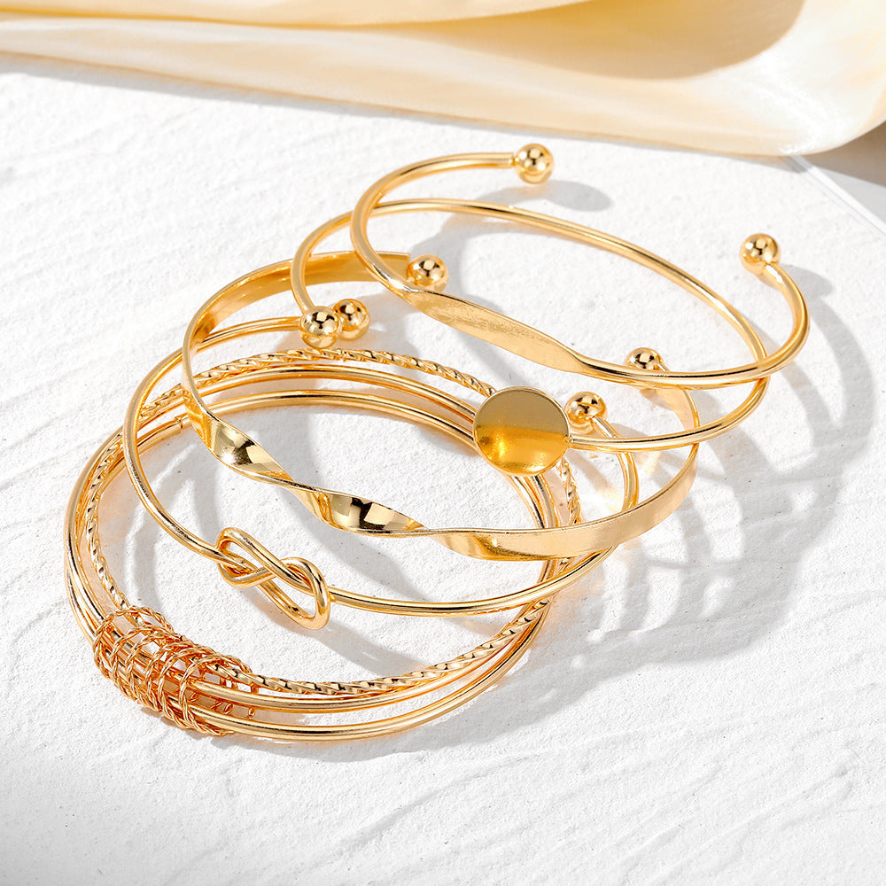 Retro Simple Chain Bracelet Set