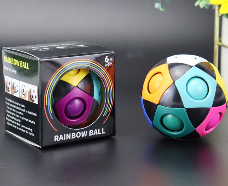 Decompression Soccer Rainbow Ball Magic Cube