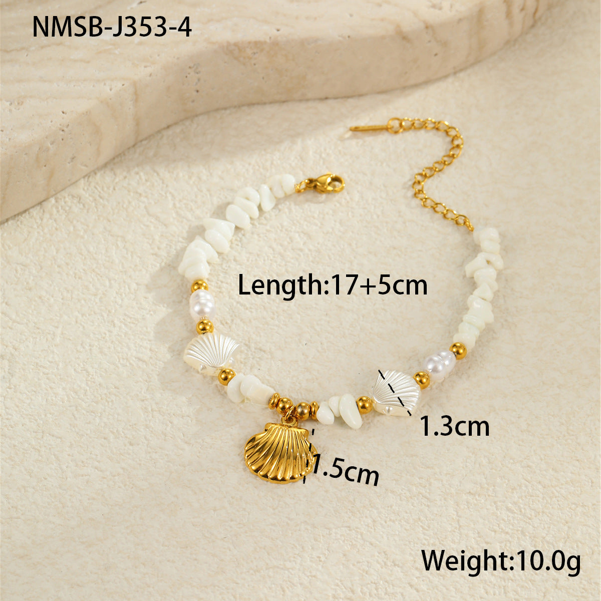 Beach Ocean Style Shell Necklace & Bracelet