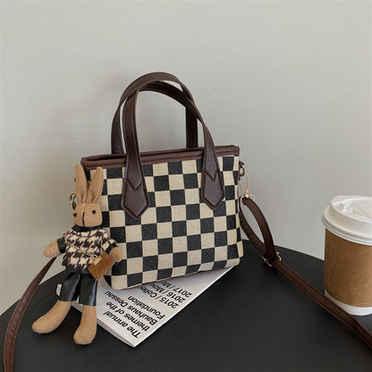 Shoulder Bag Checkerboard Handbag