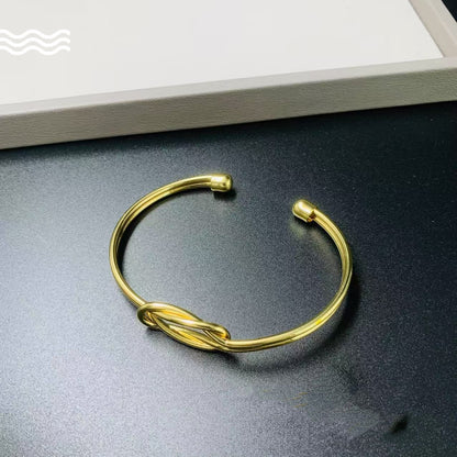 Love Knotted Brass Bracelet
