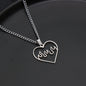 Love Flame Couple Necklace Stainless Steel