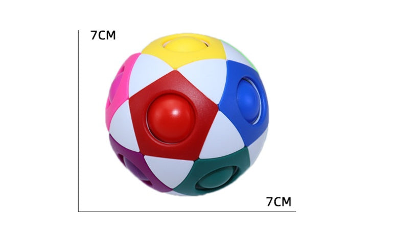 Decompression Soccer Rainbow Ball Magic Cube