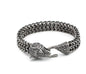 Men's Vintage Black Wolf Head Bracelet