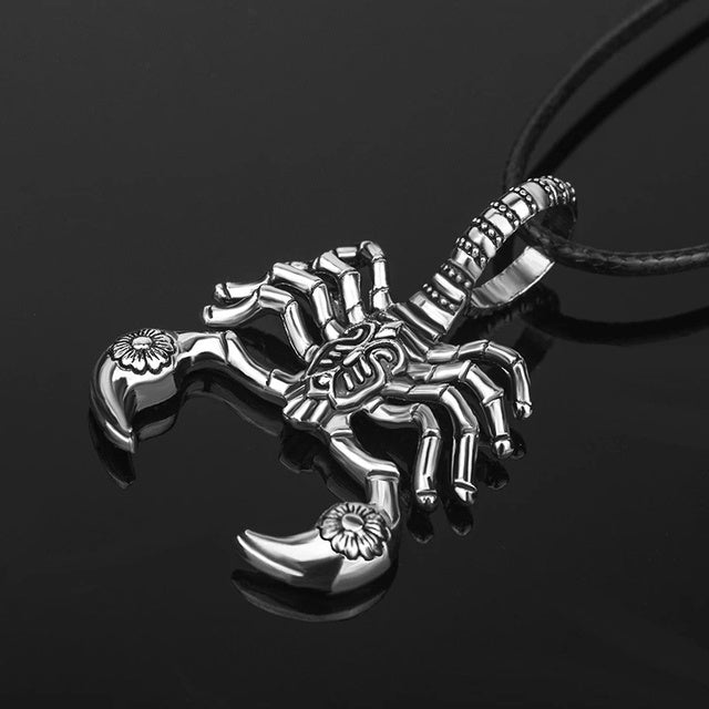 Men’s Viking Double Axe, snake bone & scorpion Chain