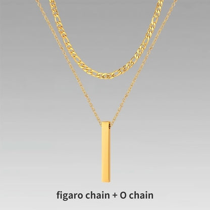 Men’s Layer Pillar Chain Necklace