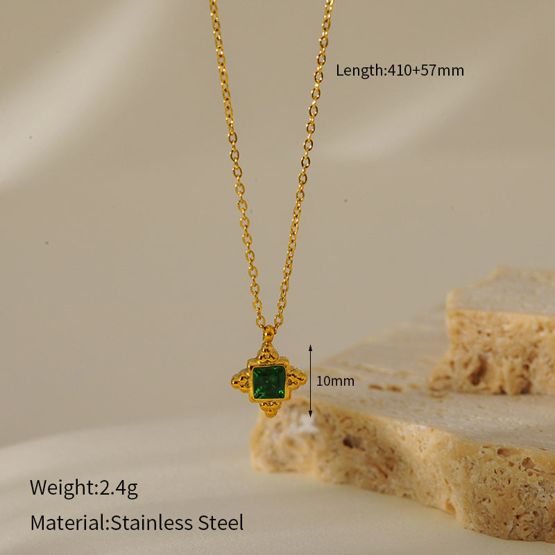 Vintage Turquoise & Emerald Necklace