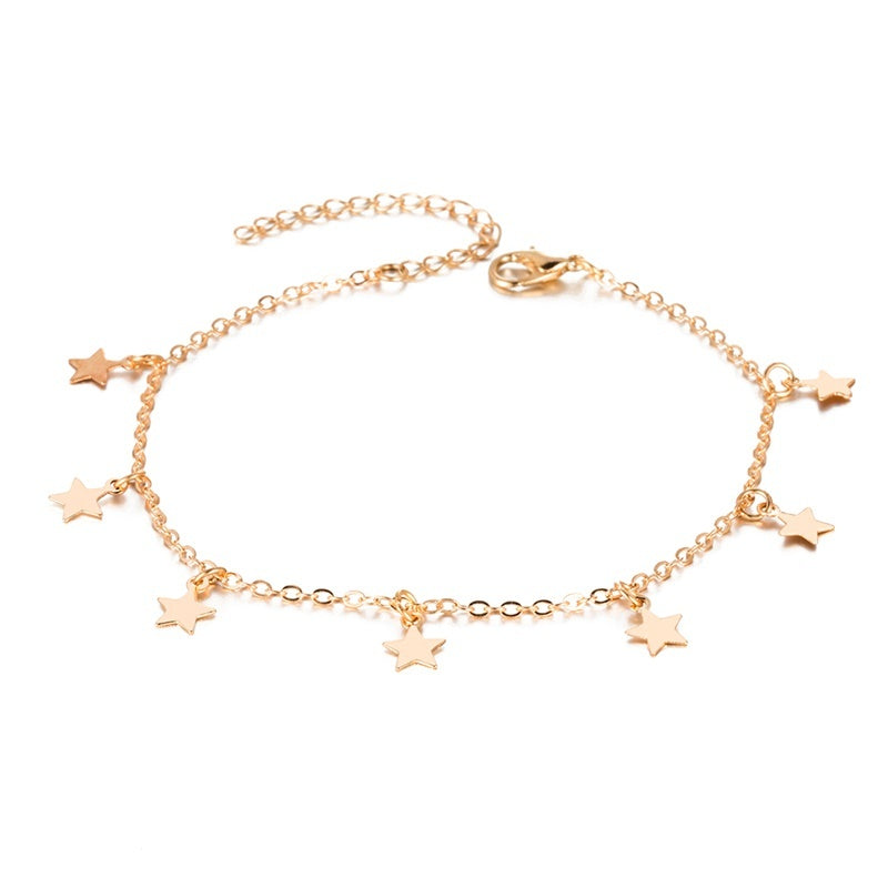 Double-Layered Heart Anklet