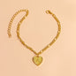 Gold Initial Letter Anklet for Women
