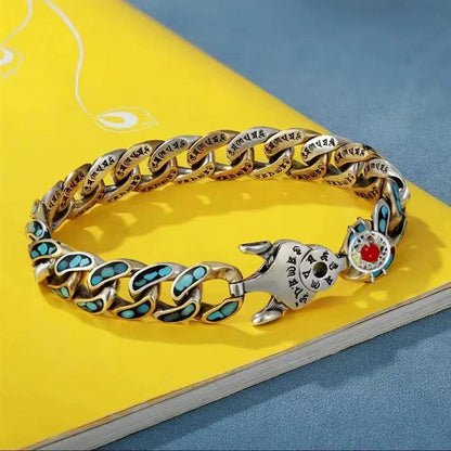 Retro Nine Eye Pearl Spinning Bracelet