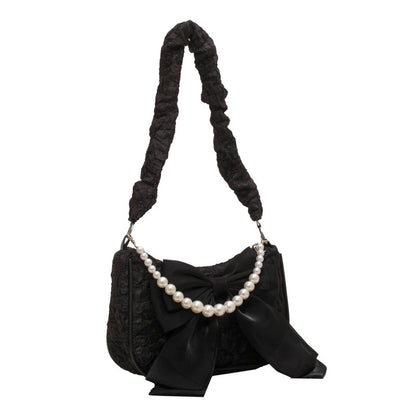 Pearl Bow Underarm Bag