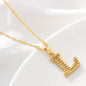 Gold Initial Letter Necklace – 18K Gold Plated A–Z Alphabet