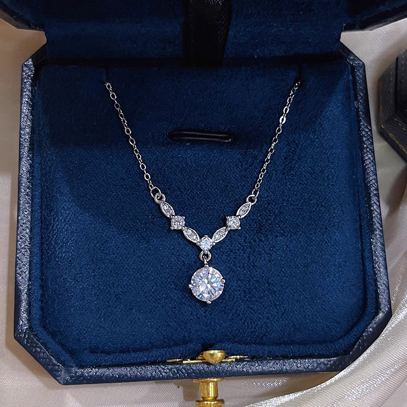 Water Drop Zircon Necklace for Women