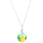 Blue Sun Water Drop Pendant Necklace For Women