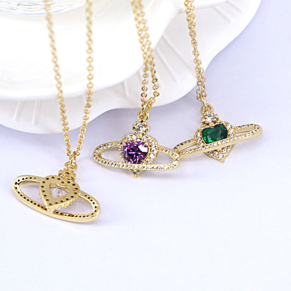 Zircon Love Necklace