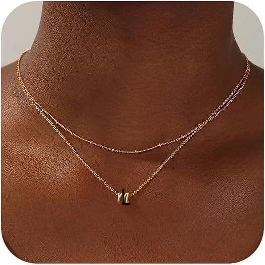 A-Z Multi-Layer English Alphabet Necklace