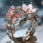 Elegant Flower Butterfly Ring - Trendy Radar