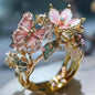 Elegant Flower Butterfly Ring - Trendy Radar